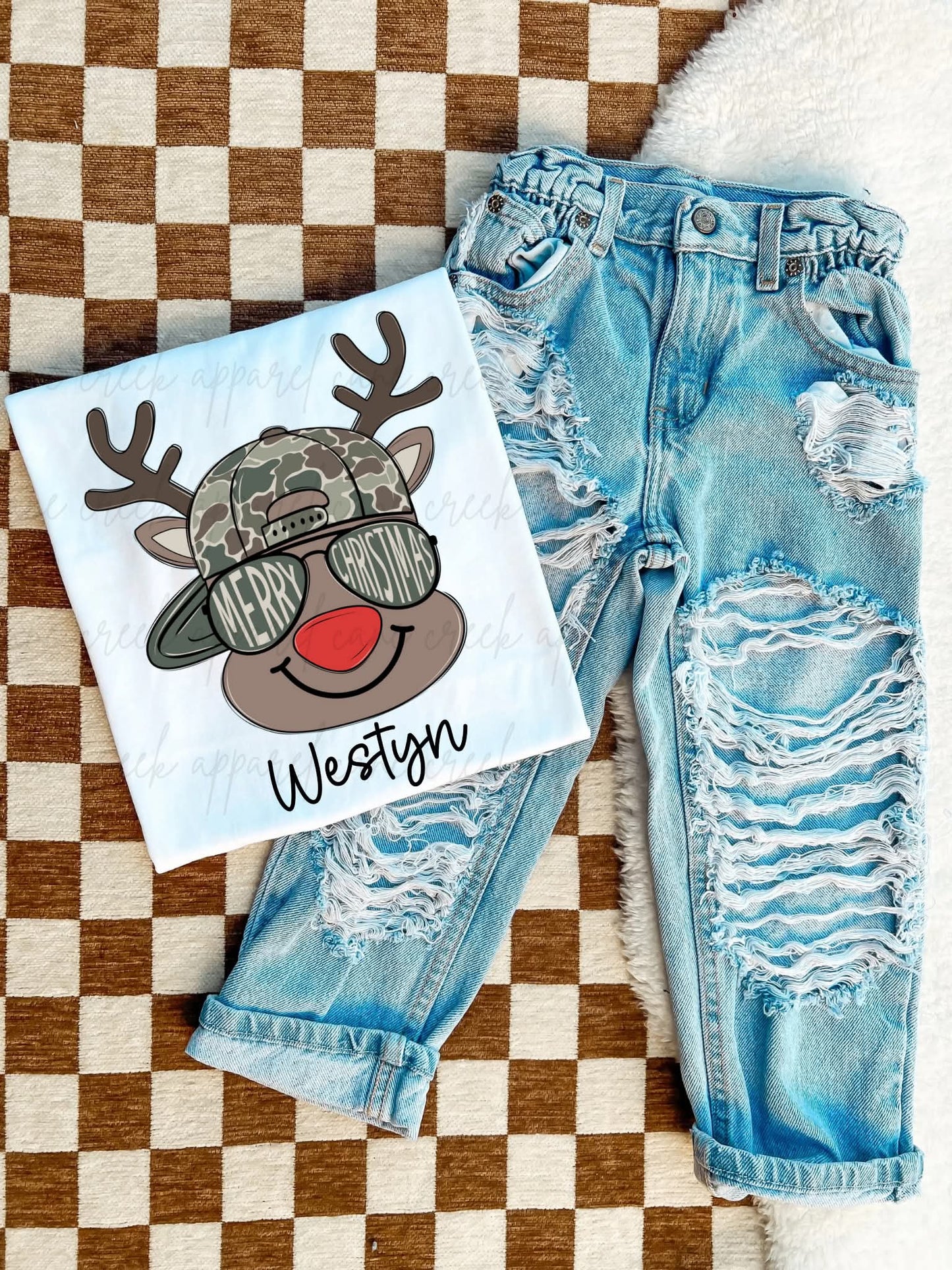 Camo Reindeers - Boy/Girl